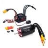 Surpass Hobby RC Brushless Motor,Rocket V2 Supersonic 3660 3200KV 4 Pole Brushless Motor Set with 60A ESC for 1/10 RC Car Upgrade Parts view 1