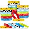 Deekin 36 Pcs Western Party Bracelets for Boy and Girl Cow Pattern Printed Rubber Bracelets Cartoon Story Themed Silicone Stretch Wristbands Blue Sky White Cloud Birthday Party Favor for Boy Girl view 1
