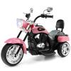 Costzon Kids Motorcycle, 6V Battery Powered Ride on Chopper Motorcycle w/Horn, Headlight, 3-Wheel Stable Ride on Toys, Electric Toddler Motorcycle for Kids, Gift for Boys Girls (Pink) view 1