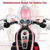 Costzon Kids Motorcycle, 6V Battery Powered Ride on Chopper Motorcycle w/Horn, Headlight, 3-Wheel Stable Ride on Toys, Electric Toddler Motorcycle for Kids, Gift for Boys Girls (Pink) view 4