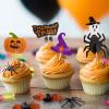 FEPITO 120 Piece Halloween Decoration Set - Toothpick Flags & Markers for Party Decor view 3