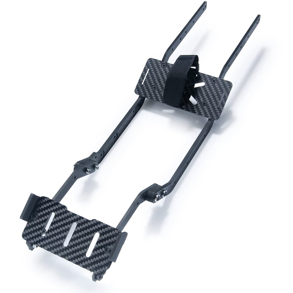 Que-T RC Carbon Fiber Chassis Frame Rails for 1/10 Trx4 TRX-4 RC Crawler Car Upgrade Parts