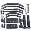 Que-T RC Carbon Fiber Chassis Frame Rails for 1/10 Trx4 TRX-4 RC Crawler Car Upgrade Parts view 3