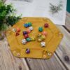 SIQUK 6 Pieces Dice Tray Hexagon Dice Rolling Holder Folding PU Leather Dice Trays for Dice Games Like RPG, DND and Other Table Games(Red, Blue, Violet, Black, Green, Yellow) view 4