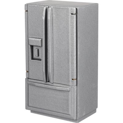 ibasenice Miniature Dollhouse Refrigerator Accessories - Miniature Dollhouse Furniture Refrigerator Toy Realistic Mini Fridge Model Kitchen Accessories Toy Tiny Doll House for Dollhouse Decor