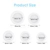 Grevosea 20 Pieces Piggy Bank Plug, Saving Box Plug White Piggy Bank Stopper Cover Rubber Round Plug Replacement Rubber Saving Box for Money Saving Box (5 Sizes) view 2