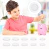 Grevosea 20 Pieces Piggy Bank Plug, Saving Box Plug White Piggy Bank Stopper Cover Rubber Round Plug Replacement Rubber Saving Box for Money Saving Box (5 Sizes) view 4