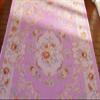 1/12 Scale Victorian Purple Aubusson Design Miniature Rug French Swilrs Roses view 2