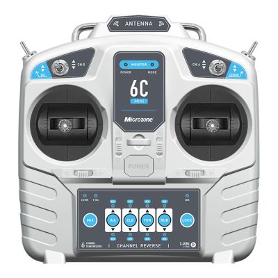 GoolRC Microzone MC6C 2.4GHz 6CH Remote Controller Mode 2 Transmitter and MC6RE Receiver Radio System for RC Airplane Drone Multirotor Helicopter Car Boat MC6RE Receiver