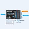 GoolRC Microzone MC6C 2.4GHz 6CH Remote Controller Mode 1 Transmitter and MC6RE Receiver Radio System for RC Airplane Drone Multirotor Helicopter Car Boat 6CH Receiver view 3