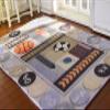 1?12 Scale Aubusson Design Miniature Rug Unique Learn Letters Football & Soccer view 2