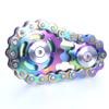 DMaos Fidget Spinner, Sprocket Linkage Bike Chain Spinner Design 2 Gears Figity Spin Finger Games, Metal Stainless Steel Durable Mechanics, Premium Figit Toy - Full Colorful view 2