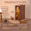 CUTEBEE Book Nook Kit, DIY Booknook Miniature House Tiny House 3D Wooden Puzzle Dollhouse Kit for Adults and Teens, Bookshelf Insert Decor, DIY Craft Gift Model Build view 4