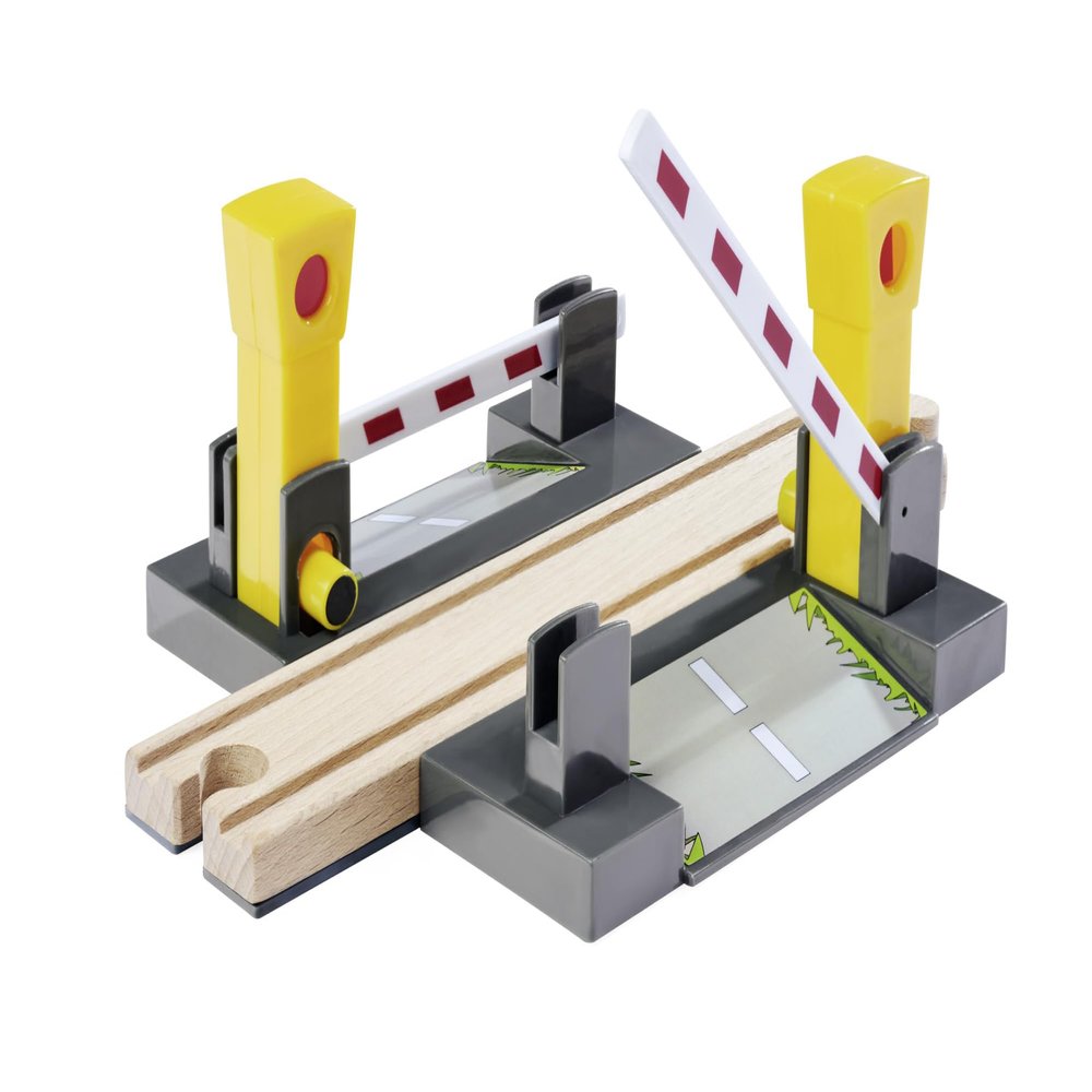 Eichhorn 100006500 Railway Crossing, 4 Pieces, FSC-Certified Beech Wood, Can Be Installed with Other Rail Systems