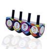 The Dreidel Company 100 Multi Colored Hand Painted Wooden Dreidels, The Hanukkah Game Includes 3 Dreidel Game Instructions, Let's Play Dreidel (100-Pack) view 3