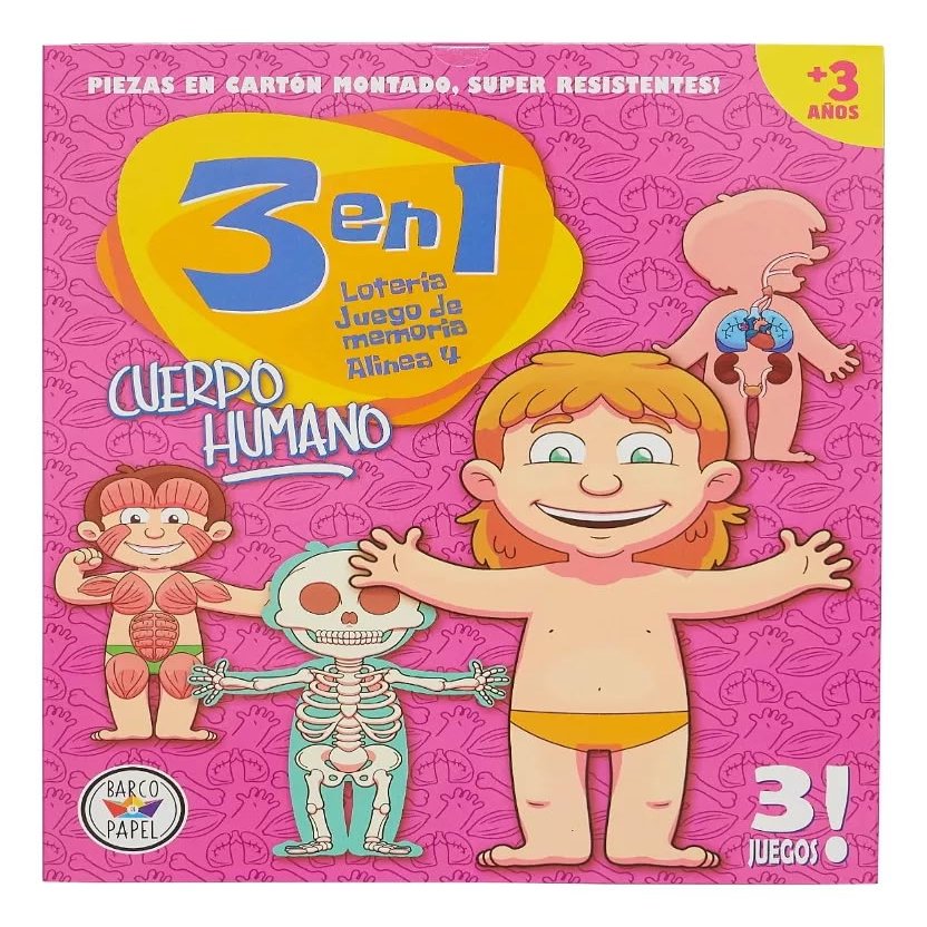 3 In 1 Human Body Board Game