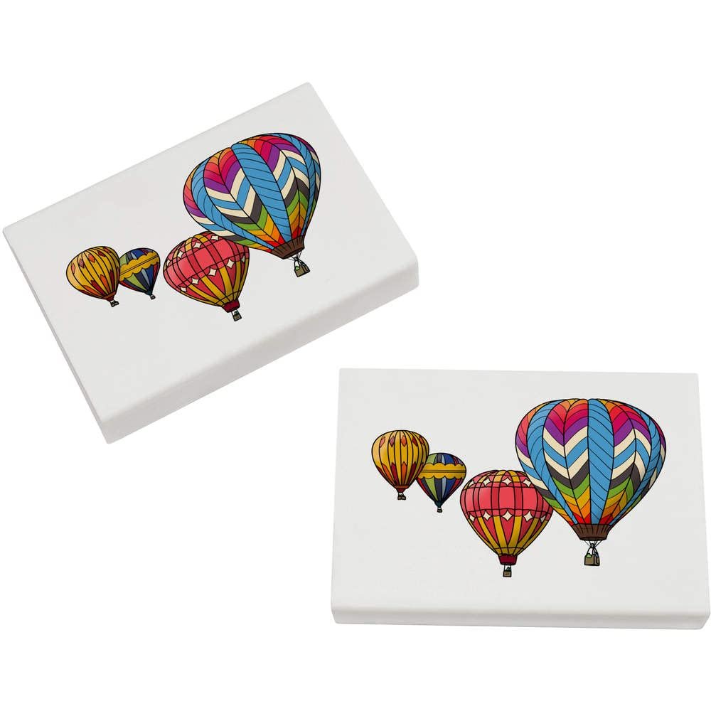 Azeeda 2 x 45mm 'Hot Air Balloons' Erasers/Rubbers (ER00031656)