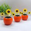 Bavokon Solar Dancing Sunflower,Shaking Head Flower Car Ornaments,Solar Powered Dancing Flower in Pots Swinging Sunflower Animated Dancer Window Sun Catcher Car Home Desk Decor view 4