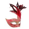 Mask Halloween Cosplay Costume Half Face Animal Party Cat Masks (Red(Fe)) view 4