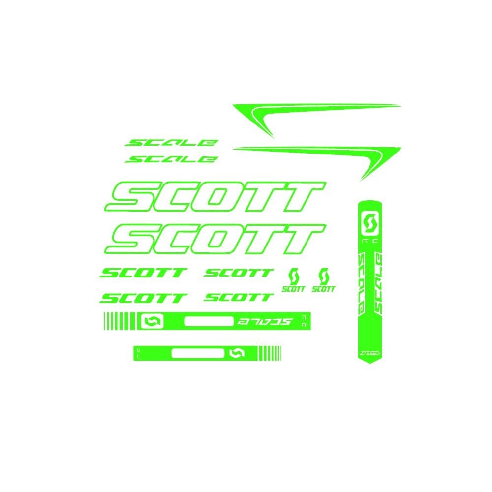Scott Scale Model 2 Bicycle Frame Stickers - Star Sam