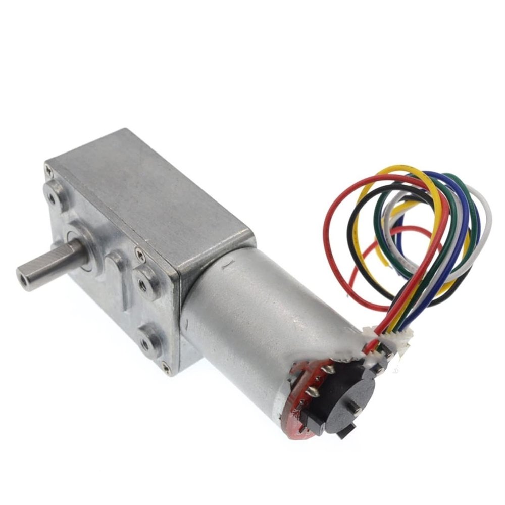 Electric Small Dc Motor JGY370 Wind Turbine Halloween Prop 6v Dc Gear Low RPM Motor with Encoder (Speed : 10rpm, Voltage : 12V)