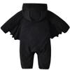 ACEHCEAR Infant Baby Bat Costume Halloween Costumes Polar Fleece Hooded Romper with Big Ear Onesie Unisex 2pcs 6-9 Months view 2
