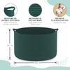 Maliton Woven Rope Basket for Blankets, Extra Large Storage, Green Laundry Hamper, Baby and Pet Toy Storage, Big Towel Basket, 22" x 22" x 14" Blanket Holder, Cotton Rope Bin view 2