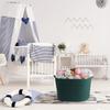 Maliton Woven Rope Basket for Blankets, Extra Large Storage, Green Laundry Hamper, Baby and Pet Toy Storage, Big Towel Basket, 22" x 22" x 14" Blanket Holder, Cotton Rope Bin view 4