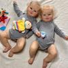 Anano 20 Inch Reborn Baby Dolls Toddler Girl Realistic Silicone Newborn Dolls Sweet Real Life Dolls for Babies (Gray Twins 20") view 1