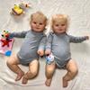 Anano 20 Inch Reborn Baby Dolls Toddler Girl Realistic Silicone Newborn Dolls Sweet Real Life Dolls for Babies (Gray Twins 20") view 2