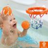 Bath Toys Playset, Fun Basketball Hoop & Balls, Bathtub Pool Shooting Game & Fishing Game, Sensory Suction Cup Spinner Spinning Top Baby Toy, for Little Boys Girls Kids Toddlers view 4