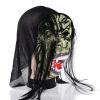 haozaikeji Halloween Scary Head Mask, Horror Animal Full Head Mask Death Witch Zombie Cosplay Costume Creepy Party Decoration Supplies (black head) view 2