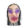 HAOZAIKEJI Halloween Scary Head Mask, Horror Animal Full Head Mask Death Witch Zombie Cosplay Costume Creepy Party Decoration Supplies (gray hair) view 2