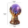 Maedack Halloween Crystal Ball Witch Celestial Crystal Ball Flashing Crystal Ball for Halloween Decoration view 2
