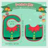 2ooya 3Pcs Christmas Baby Bib Christmas Unisex Boy Girl Cotton Drooling Bibs with Adjustable Buttons Xmas Holiday Infant Toddler Food Bibs Keepsake Baby Gift Photo props for Christmas(6-12 months) view 2