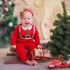 2ooya 3Pcs Christmas Baby Bib Christmas Unisex Boy Girl Cotton Drooling Bibs with Adjustable Buttons Xmas Holiday Infant Toddler Food Bibs Keepsake Baby Gift Photo props for Christmas(6-12 months) view 4