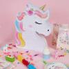 WERNNSAI Unicorn Piata - Unicorn Party Supplies Piata Bundle with Blindfold and Bat for Girls Kids Rainbow Unicorn Theme Birthday Party Game Decorations (15.7" x 12.2" x 3.1") view 2