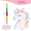 WERNNSAI Unicorn Piata - Unicorn Party Supplies Piata Bundle with Blindfold and Bat for Girls Kids Rainbow Unicorn Theme Birthday Party Game Decorations (15.7" x 12.2" x 3.1") view 3