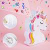 WERNNSAI Unicorn Piata - Unicorn Party Supplies Piata Bundle with Blindfold and Bat for Girls Kids Rainbow Unicorn Theme Birthday Party Game Decorations (15.7" x 12.2" x 3.1") view 4