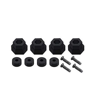 Alin-Z 4PCS 5Mm to 12Mm Wheel Axle Shaft Combiner Wheel Hex Adapter for WPL D12 C24 B36 MN D90 MN99S RC Car Upgrade Parts ( Color : Black )