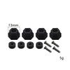 Alin-Z 4PCS 5Mm to 12Mm Wheel Axle Shaft Combiner Wheel Hex Adapter for WPL D12 C24 B36 MN D90 MN99S RC Car Upgrade Parts ( Color : Black ) view 4