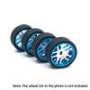 Alin-Z 4Pcs Rubber Tyre Tires Wheel for Wltoys K969 K989 P929 Iw04M AWD Iw02 Mini-Z Mini-D Mini-Q 1/28 RC Drift Racing Car ( Color : Black ) view 4