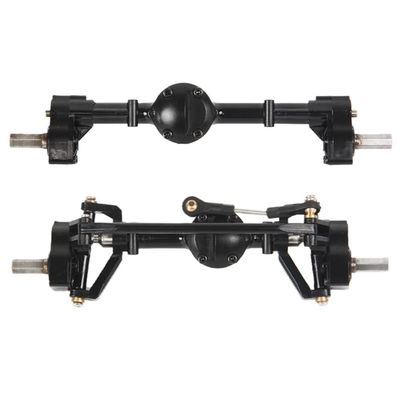2Pcs Front and Rear Portal Axle for WPL C14 C24 C24-1 C34 C44 B14 B24 1/16 RC Car Upgrade Parts ( Color : Black )