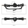 2Pcs Front and Rear Portal Axle for WPL C14 C24 C24-1 C34 C44 B14 B24 1/16 RC Car Upgrade Parts ( Color : Black ) view 2