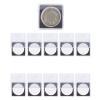 10Pcs Coin Capsules Holder, Acrylic Square Coin Case Dollar Coin Holder Display Case Coin Storage Organizer Box for Collectors view 1