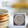 10Pcs Coin Capsules Holder, Acrylic Square Coin Case Dollar Coin Holder Display Case Coin Storage Organizer Box for Collectors view 2