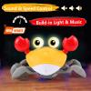 Crawling Crab Baby Toy Gifts: Tummy Time Toys Walking Dancing Cute Essentials Electric Induction Sensory Stuff Moving Babies Crabs with Light Up Music for Toddler Boys Girls Items Interaction Gadgets view 3