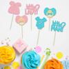 24Pcs Boy or Girl Cupcake Toppers Glitter Gender Reveal Onesie Question Mark Cupcake Picks Little Man or Little Lady Baby Shower Cake Decorations for Kids Birthday Gender Reveal Party Cake Decoration view 3