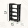 LUOZZY Doll House Book Shelf Mini Wooden Dollhouse Bookcase Furniture Decor view 2
