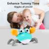 control future Crawling Crab Baby Toy - Infant Tummy Time Toys 3 4 5 6 7 8 9 10 11 12 Babies Boy 3-6 6-12 Learning Crawl 9-12 12-18 Walking Toddler 36 Months Old Music Development 1st Birthday Gifts view 4